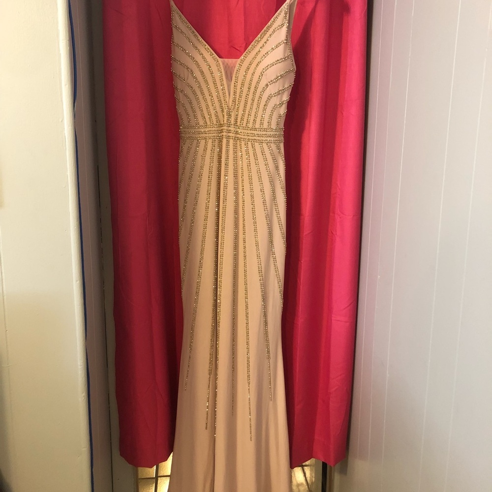 Pick and gold escape dress size 4